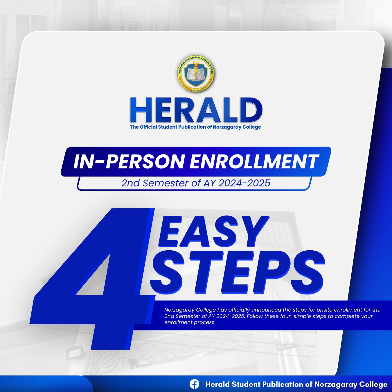In-Person Enrollment for 2nd Semester AY 2024-2025