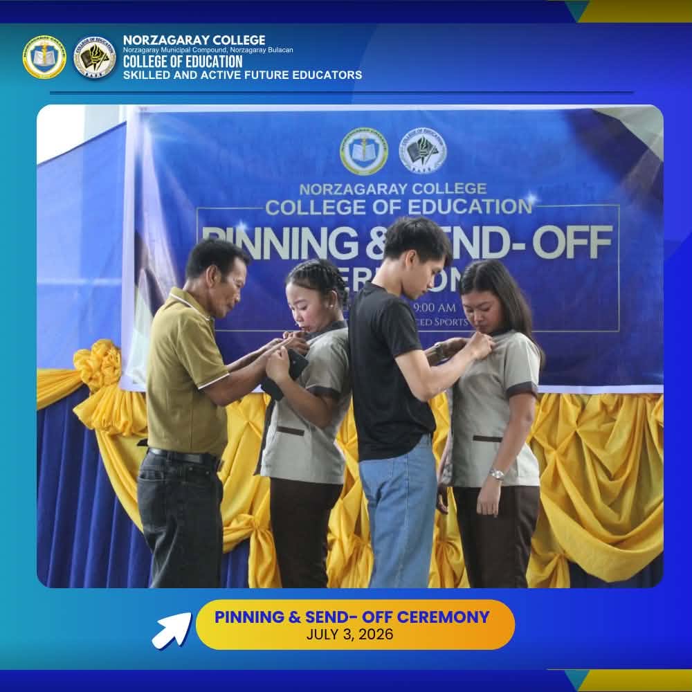 Pinning Ceremony for Pre- Service Teachers - A.Y 2026-2027
