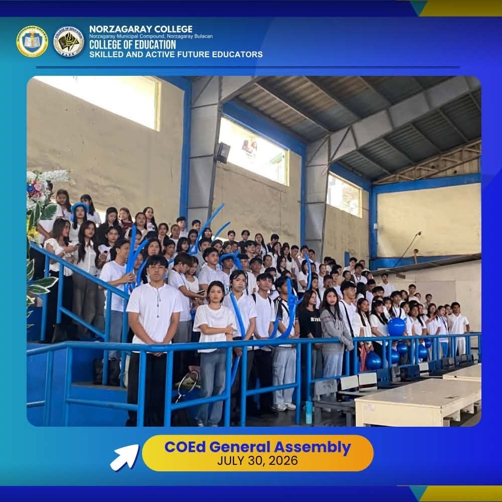 College of Education General Assembly for 1st Semester, A.Y 2026-2027