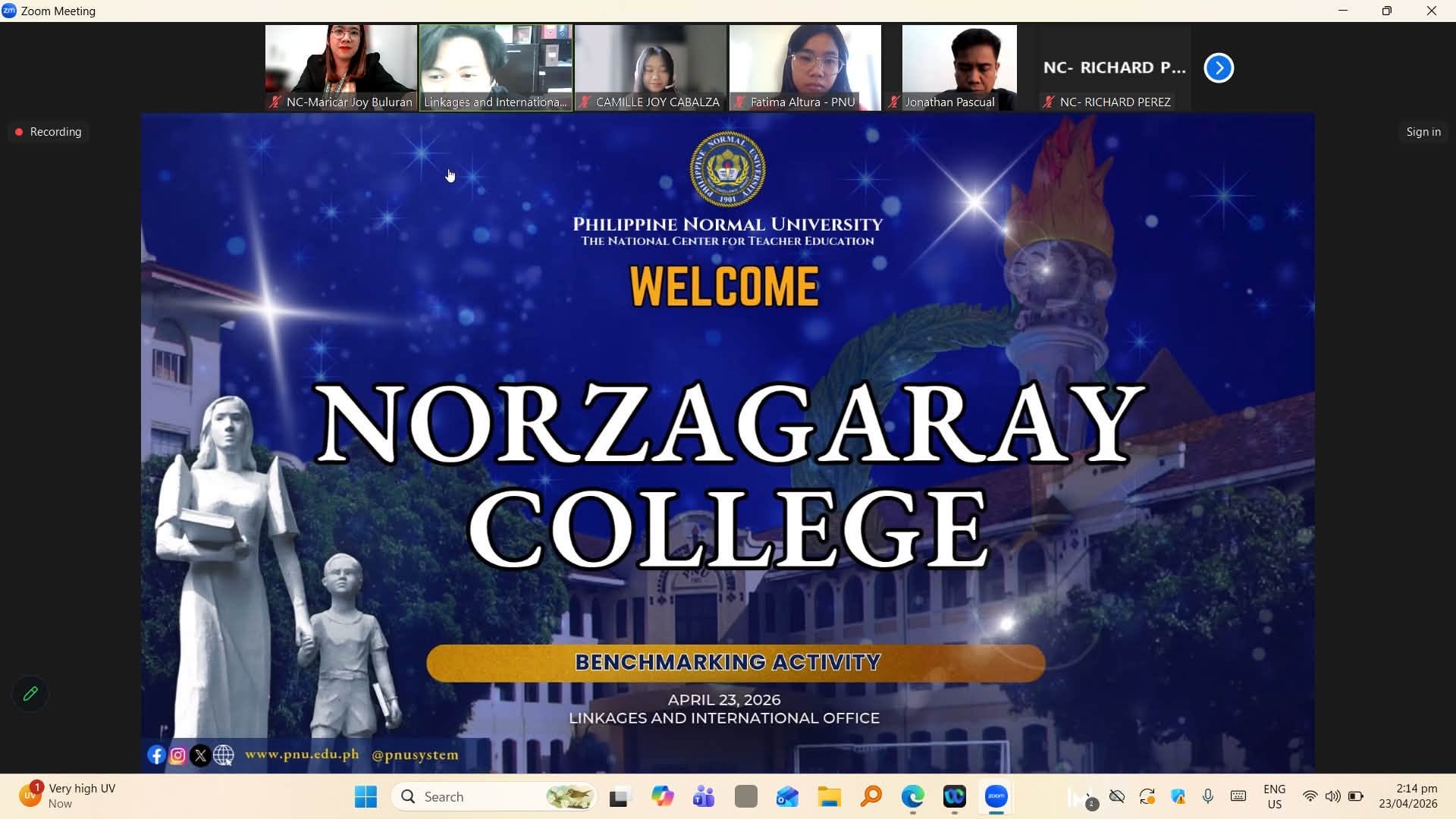 Benchmarking Activity between Philippine Normal University and Norzagaray College 🤝👨🏻‍🏫👩🏻‍🏫