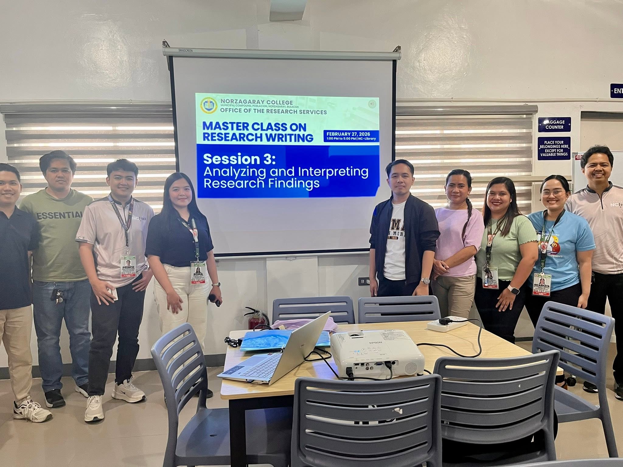 MASTER CLASS ON RESEARCH WRITING