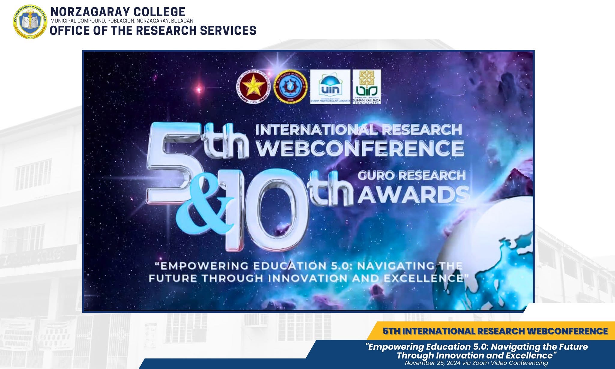Norzagaray College Student Researchers Shine at PUP’s 5th International Research Webconference