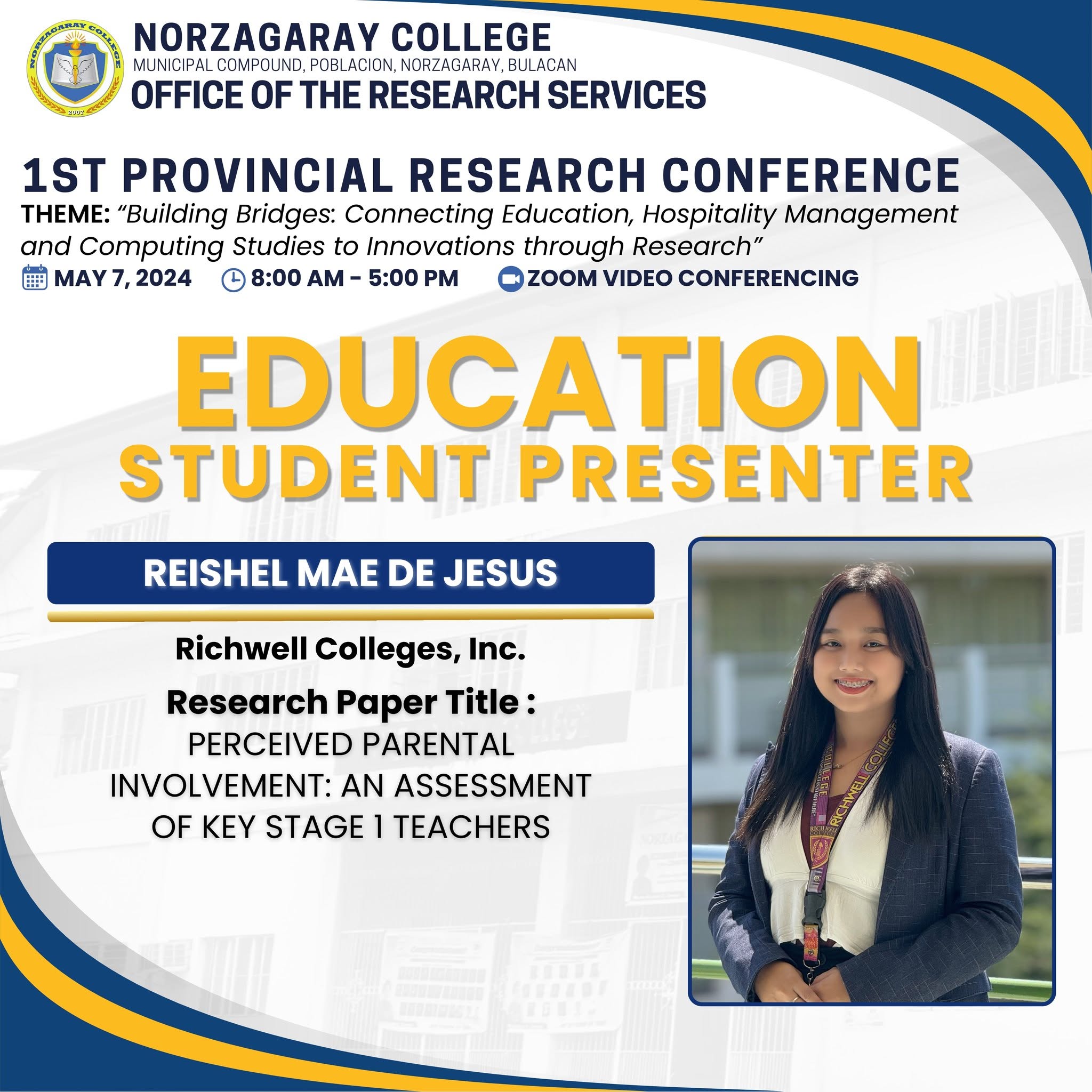 1st Provincial Research Conference – Education Student Research Presenters