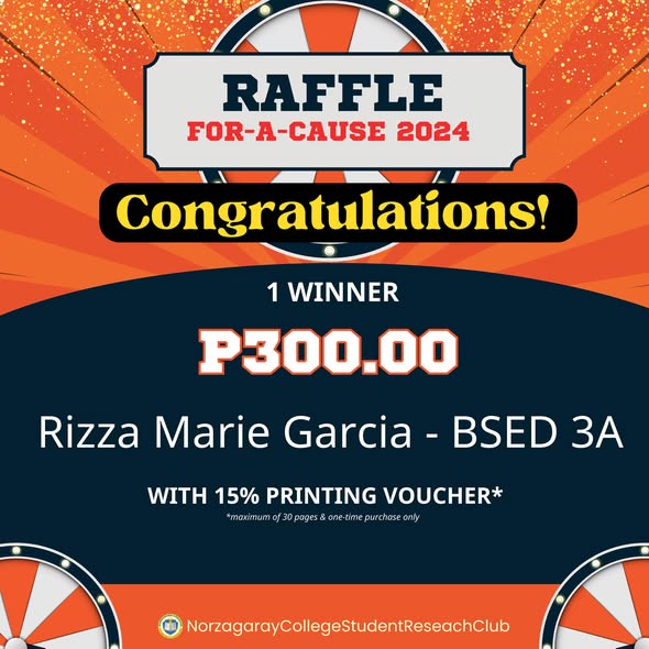NC-SRC Raffle-for-a-Cause 2024 – Congratulations to the Winners!