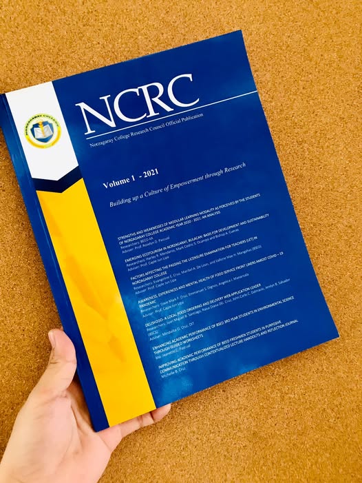 Norzagaray College Research Journal Volume 1, Issue 1 Released